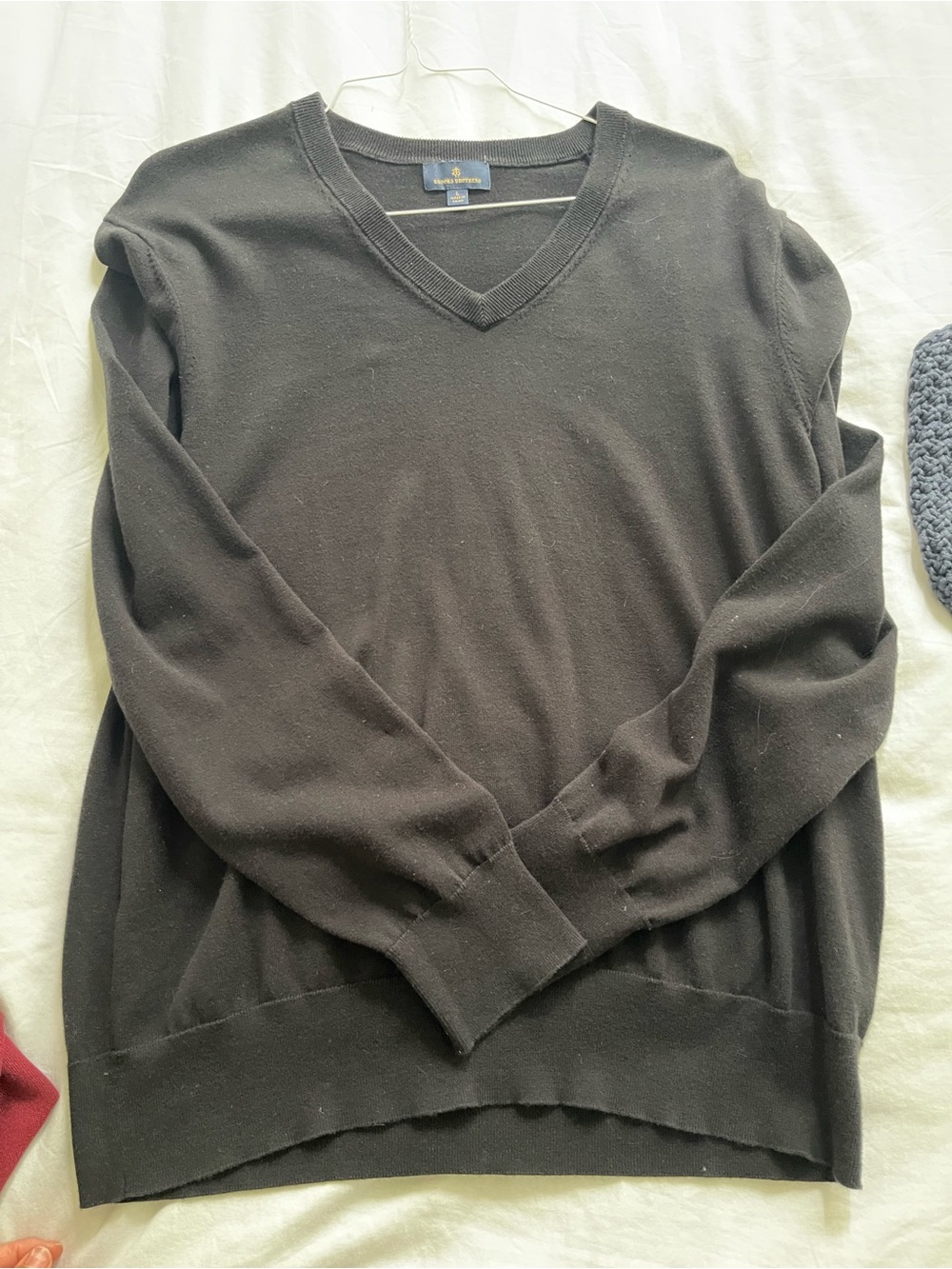 Brooks Brothers Men's V-Neck Sweater - Black